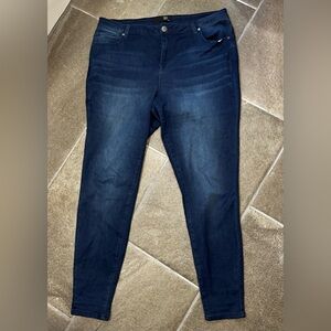 1822 Denim Dark Wash Skinny Jeans (Size 16W)